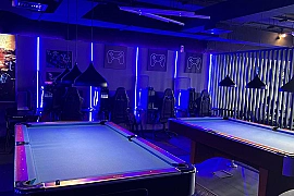Electronic Gaming lounge and billiard
